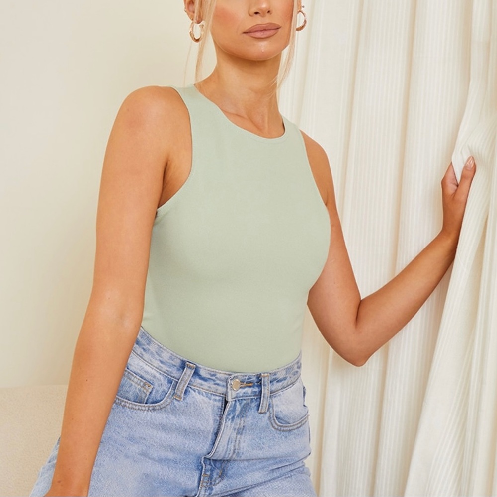 Ponte Racer Back Thong Bodysuit